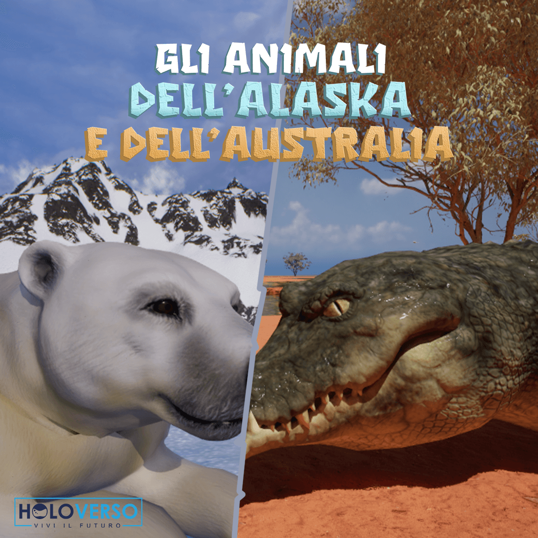 Gli animali dell'Alaska e dell'Australia